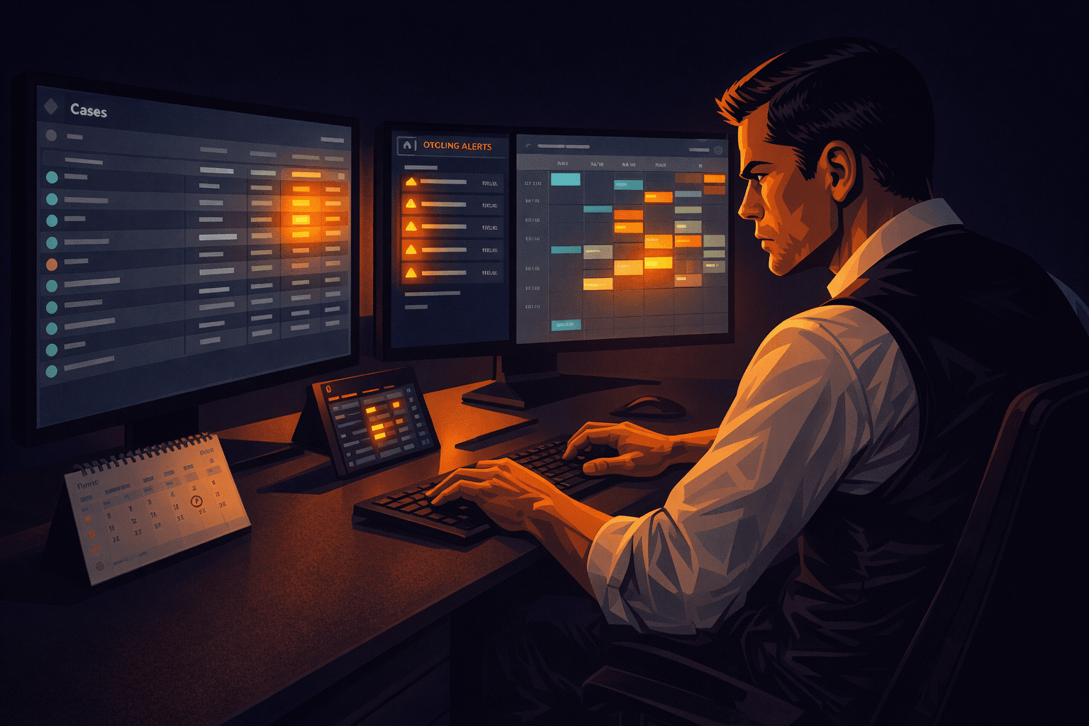 The Deadline Hawk at work